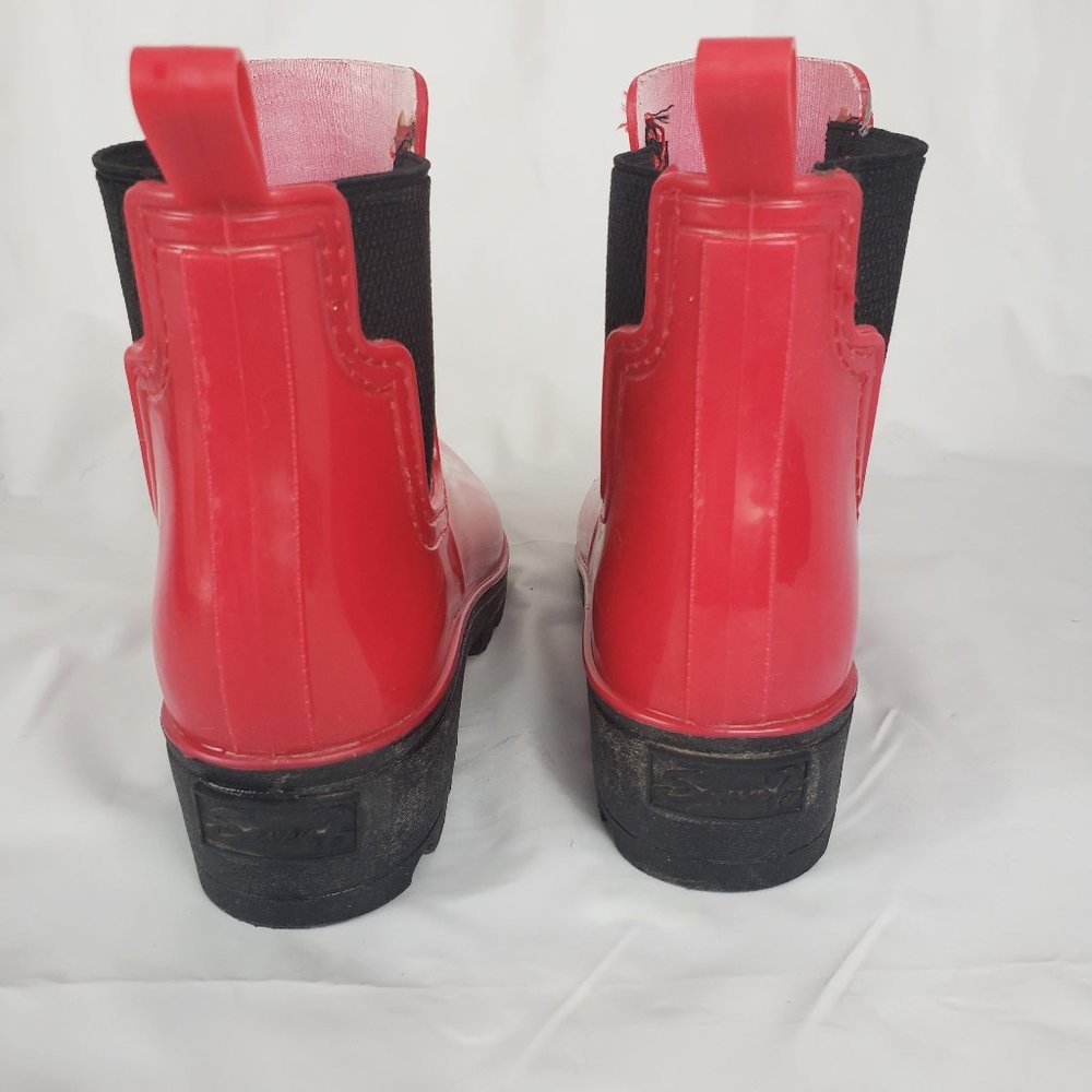 SEVEN7 Red Halifax Chelsea Rain Boots - Size 7 - Picture 6 of 10